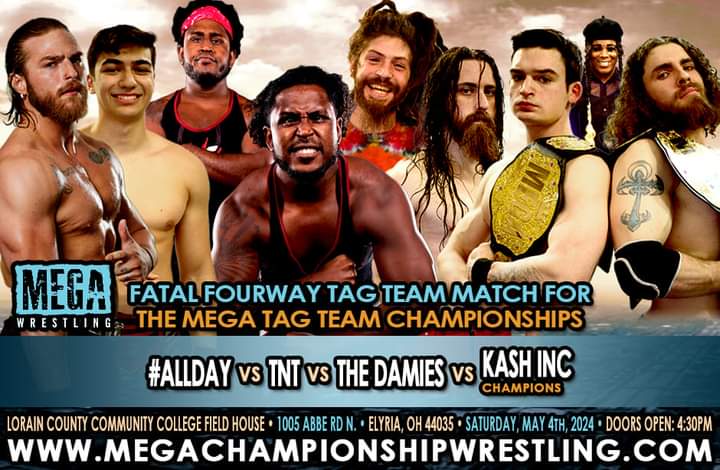MEGA MAFIA,Kash Inc didn't like that two new teams were getting title shots on May 4 Brandon Xavier has added a 4th team that has tagged all their lives TNT,Terrell and Terrance,are the sons of 23 time World Tag Team Champion D-Von Dudley. Tics at MCW.yapsody.com