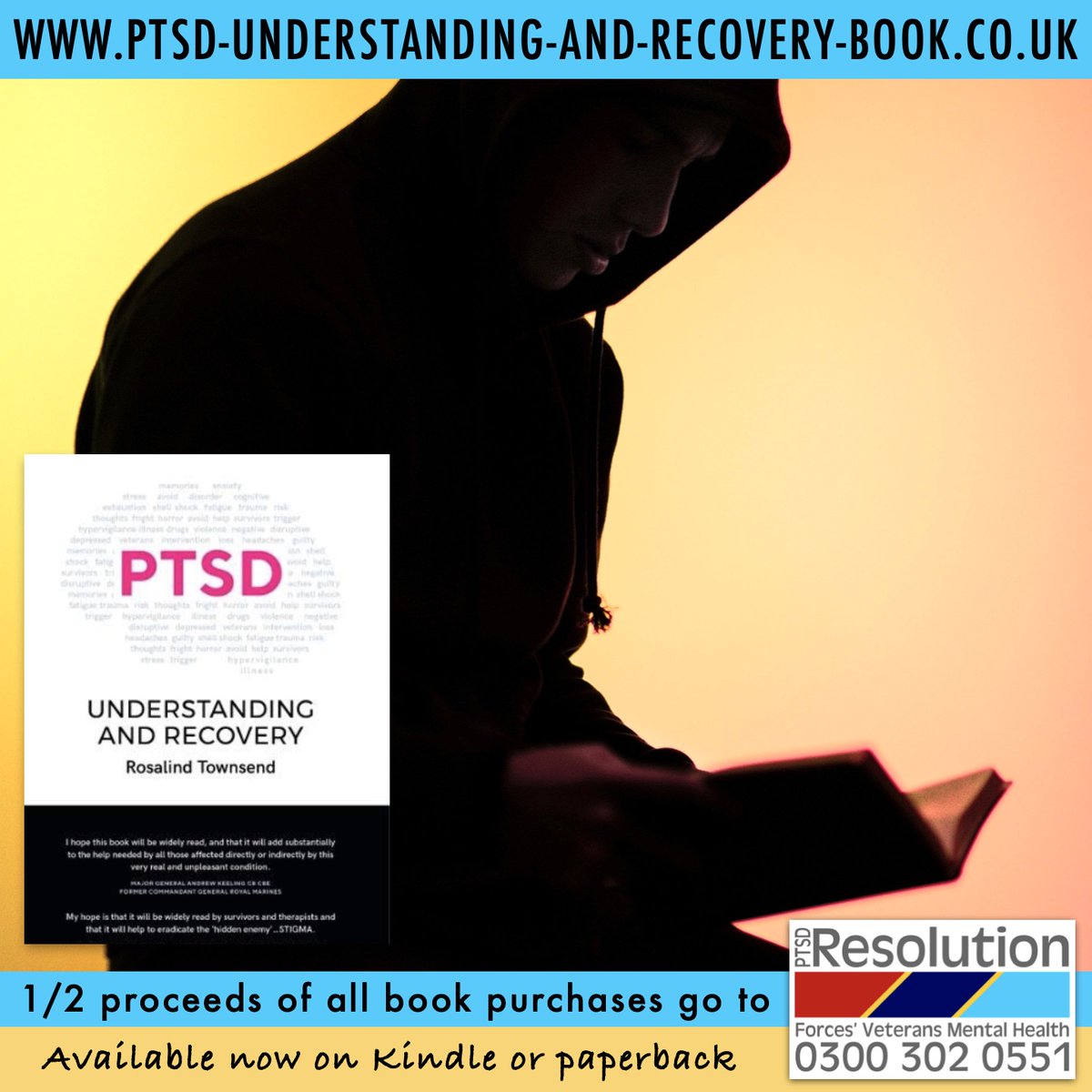 This excellent rundown on Post Traumatic Stress is straightforward, easy to understand - & it doesn’t take long to get through ✅✅✅ Plus - 1/2 the proceeds of all book purchases go to #PTSDResolution so we can continue providing our free therapy 👍 ➡️ …understanding-and-recovery-book.co.uk
