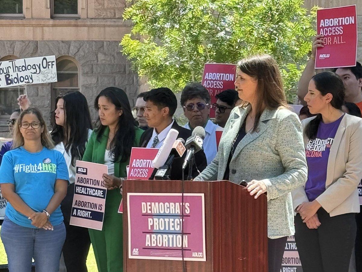 Proud of the @AZHouseDems (and the lone wolf Republican who tried to help today) who are continuing to fight in the face of increasing absurdity at the State Leg. AZ women deserve abortion rights, NOT an 1864 ban. We are embarrassing our state and putting people’s lives at risk!!