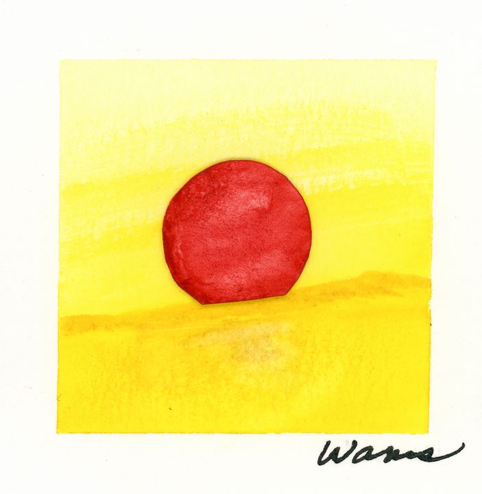 Art of the Day: 'Agata1 with Red Sun'. Buy at: ArtPal.com/whiteisland?i=…