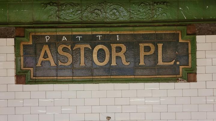 evgrieve's tweet photo. Honoring the late downtown legend Patti Astor on the downtown 6 platform at Astor Place.
🙌 @LisaProjectNYC 
Astor, co-founder of the Fun Gallery in the East Village in the early 1980s, died on April 9 at age 74. https://t.co/8DNLevHHf6