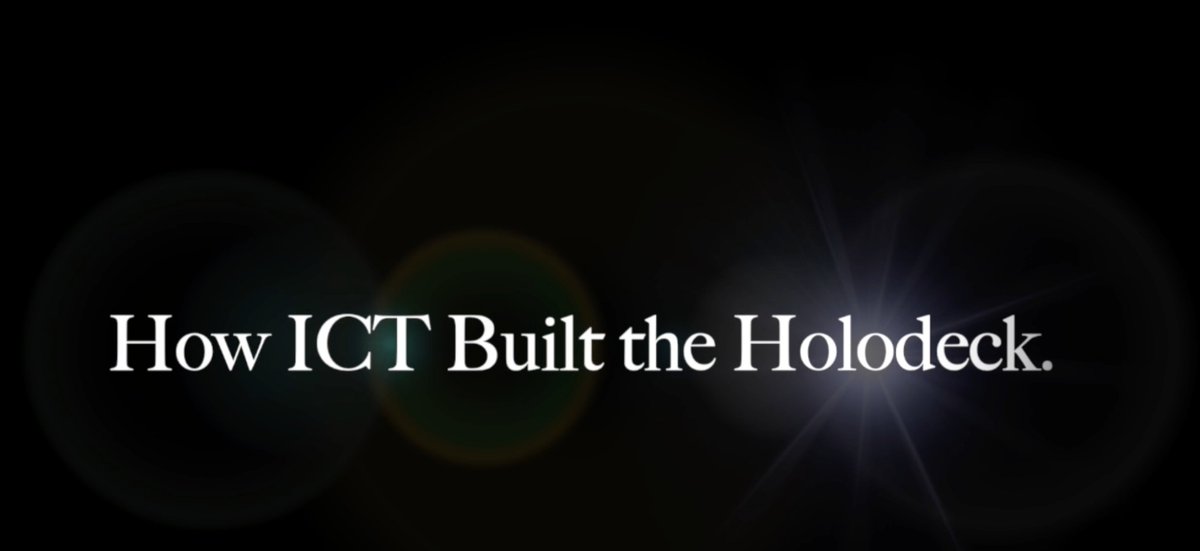 Ahead of #ICTTurns25 here's our Executive Director, Dr. Randall Hill, explaining how we built the #holodeck (minus the parts that break the laws of physics): youtu.be/HI82a6-lL38