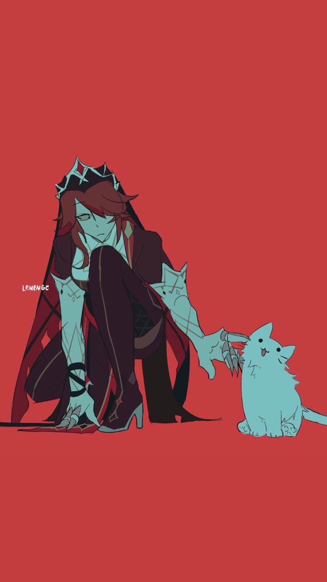 Lemenge1's tweet photo. Rosaria and Albedo’s cats 🐈 
#原神 #GenshinImpact https://t.co/6j52bBua6e