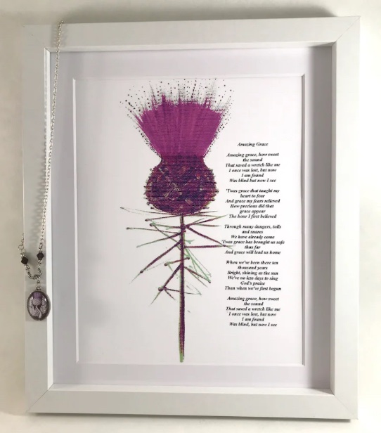 ❣️‘Amazing Grace’ Scottish Thistle original art print ❣️ #womaninbizhour #MHHSBD #TheCraftersUK #EtsyHandmade etsy.com/uk/listing/965…