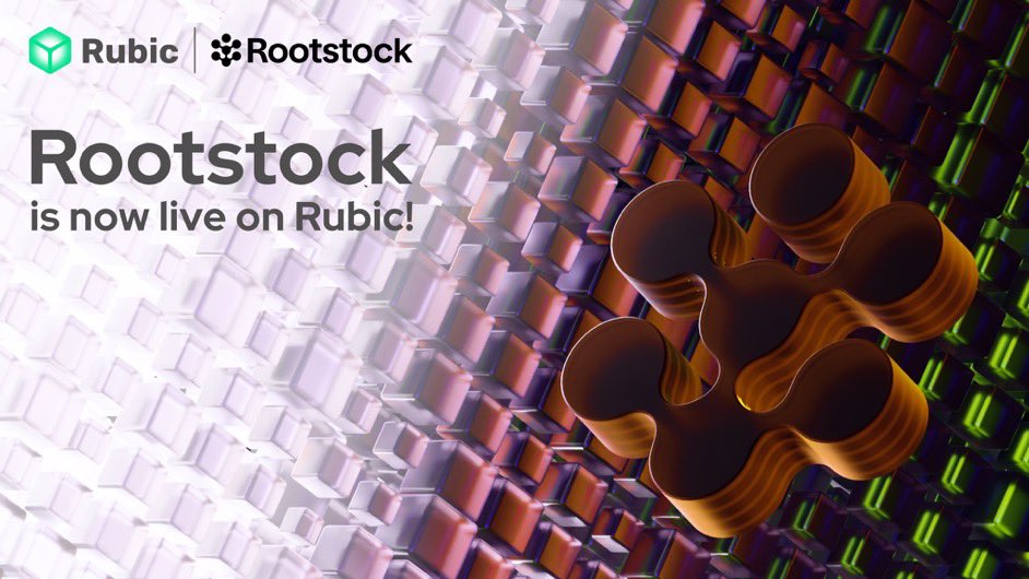 Rubic has now integrated Rootstock, a smart contract network compatible with the Ethereum Virtual Machine (EVM), aimed at fostering a more open, equitable, and decentralized world.

#rootstock #bitcoin