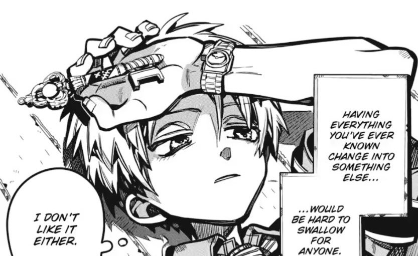 GUYS HES ON THE VERGE OF TEARS, LOOK AT THE LINES AROUND HIS EYES THATS HIW AIDA DRAWS PUFFY EYES IM SO NOT OKAY