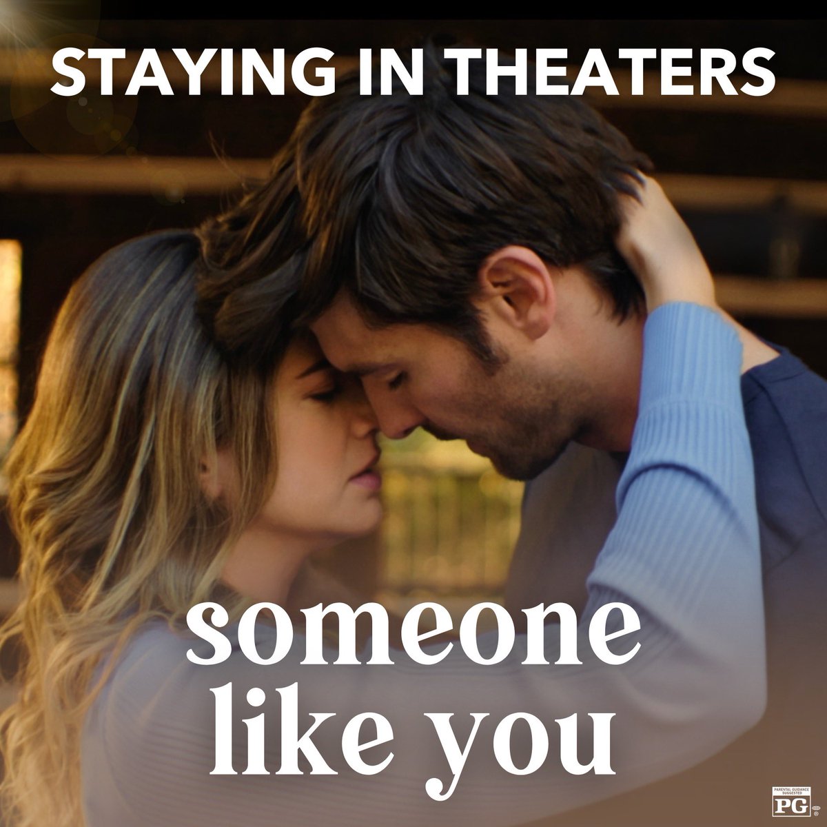 Because of YOU! 🥹 #SomeoneLikeYoumovie is staying in movie theaters another week!!! 🎟️🎥🍿 Yay!!! fandango.com/someone-like-y… Thank you for telling your friends and family and showing my movie SO MUCH L❤️VE! My heart is just bursting! It's all because ... of someone like you!