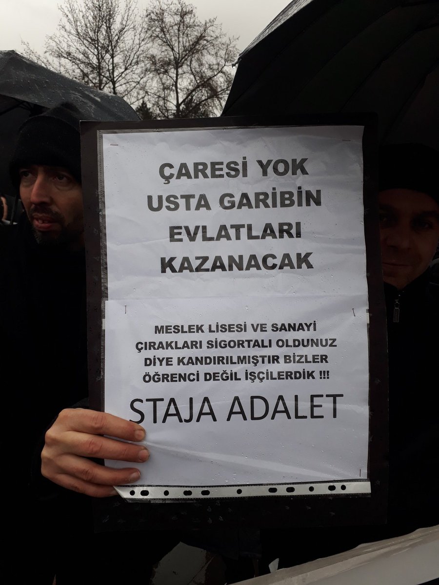 EYT yi çıkardınız. 99 öncesi Staj ve Çıraklık Mağdurlarını görmezden geldiniz Devlet adil olmalıdır @isikhanvedat @Akparti ADALETSİZLİĞE DUR DEYİN @eczozgurozel @ErbakanFatih @herkesicinCHP @CHPEmekBuro @rprefahpartisi Atanmışlar Seçilmişler Değil #HalkınÇıraklarıKararVerdi