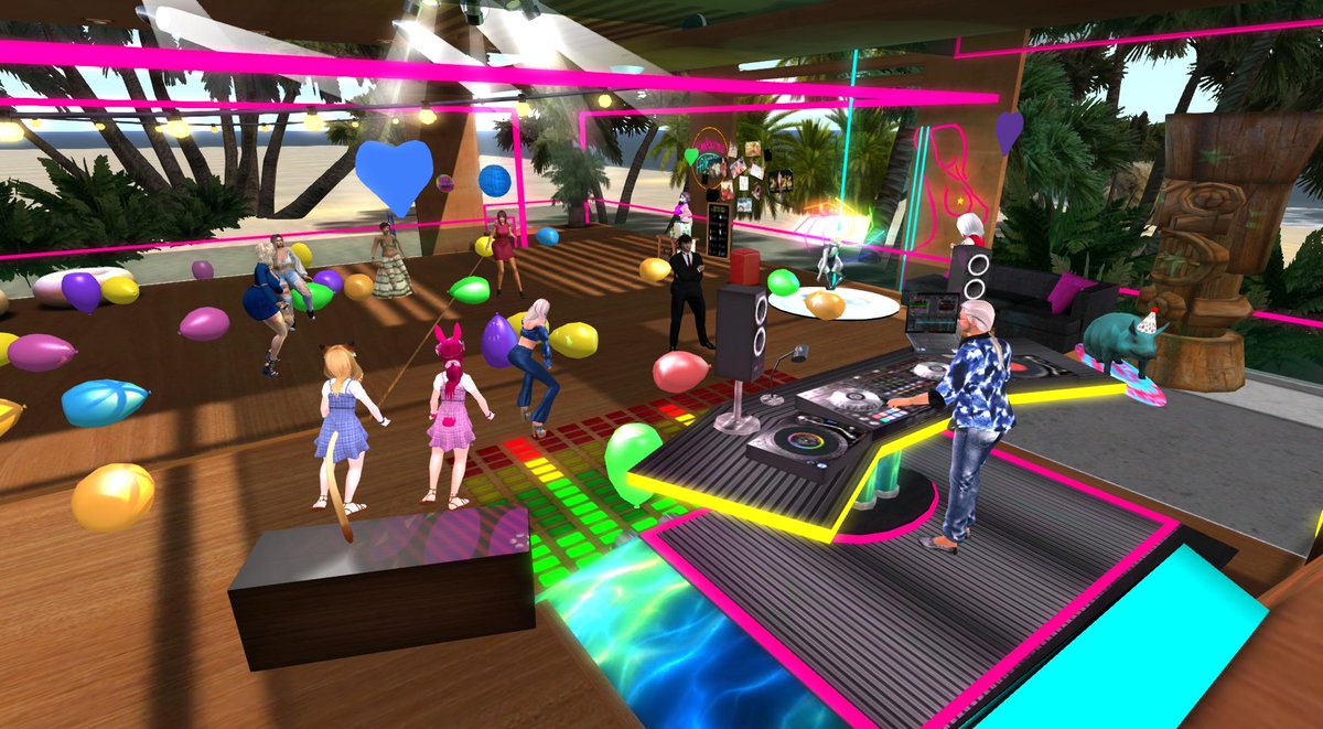 WEDNESDAYS 2 PM
Enjoy the coolest music by DJ Pilou... requests are very welcome :)

NO DRESSING CODE | ANY AVATAR IS WELCOME | NEWBIES FRIENDLY

maps.secondlife.com/secondlife/Mal…

#SecondLife #pinkpanther #livemusic #VirtualReality #beachparty