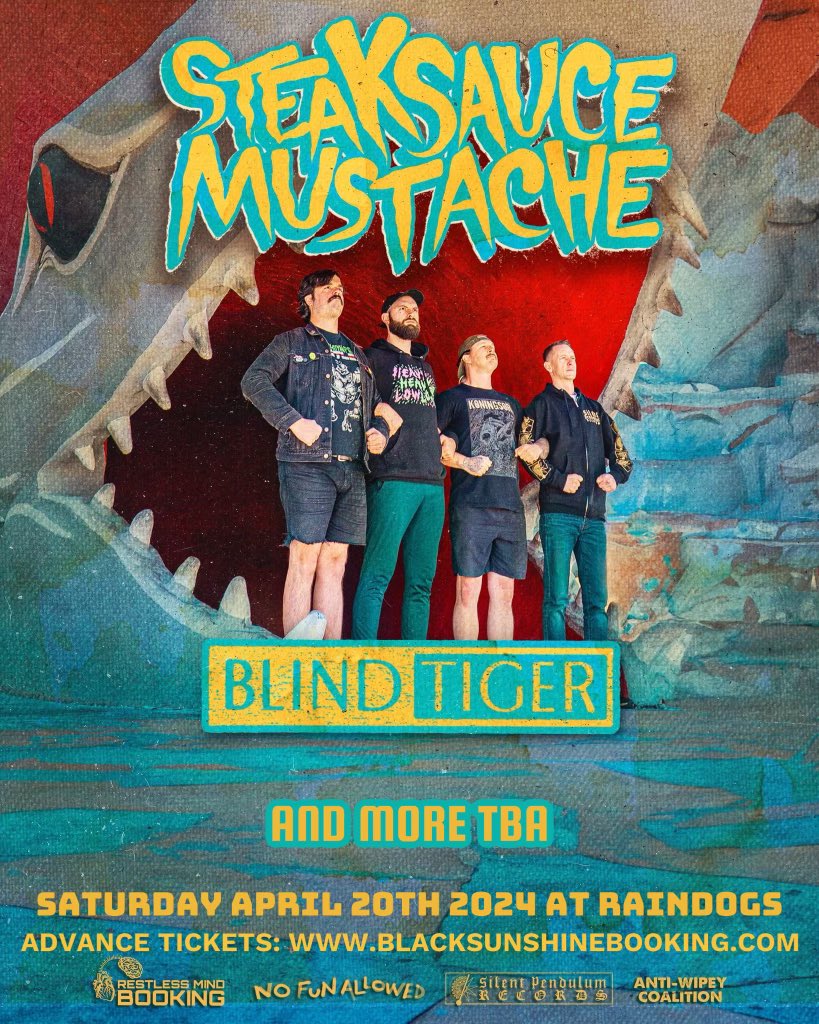 three shows with the steaksauce starting tomorrow 🚐🥩