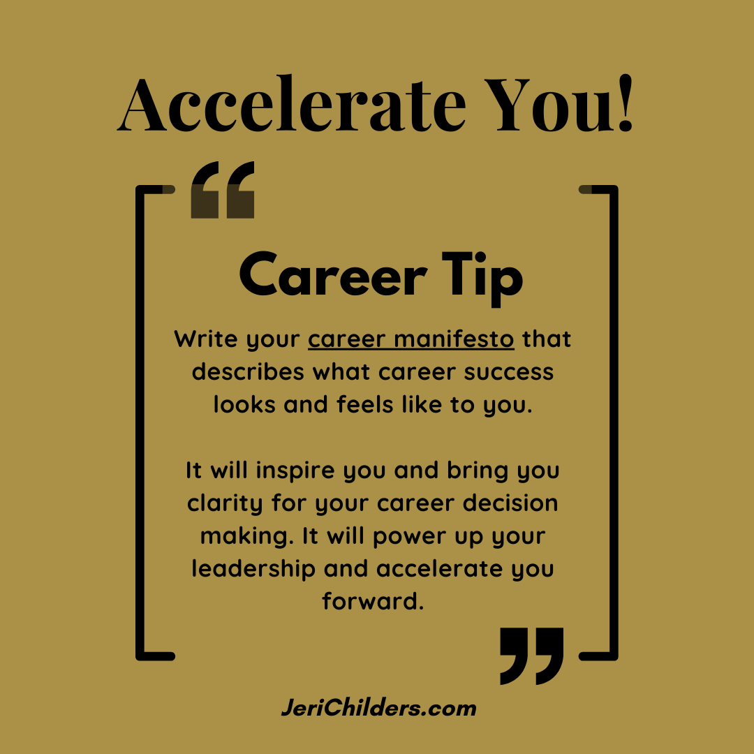 I_AccelerateYou's tweet photo. In my new book Accelerate You! on Amazon you will learn the 5 mindsets to accelerate your career.  https://t.co/1a87wRvCQg

Develop a definition of your personal truths in a career manifesto.  

Define how you will measure your success. https://t.co/9eNaeVcFxS
