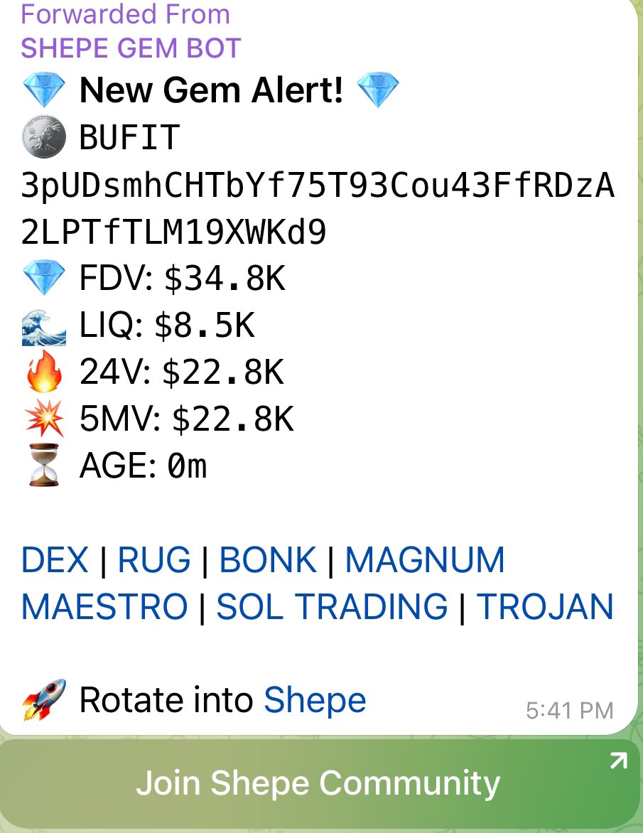 $bufit called at 34k

$shepe gem bot making moves !