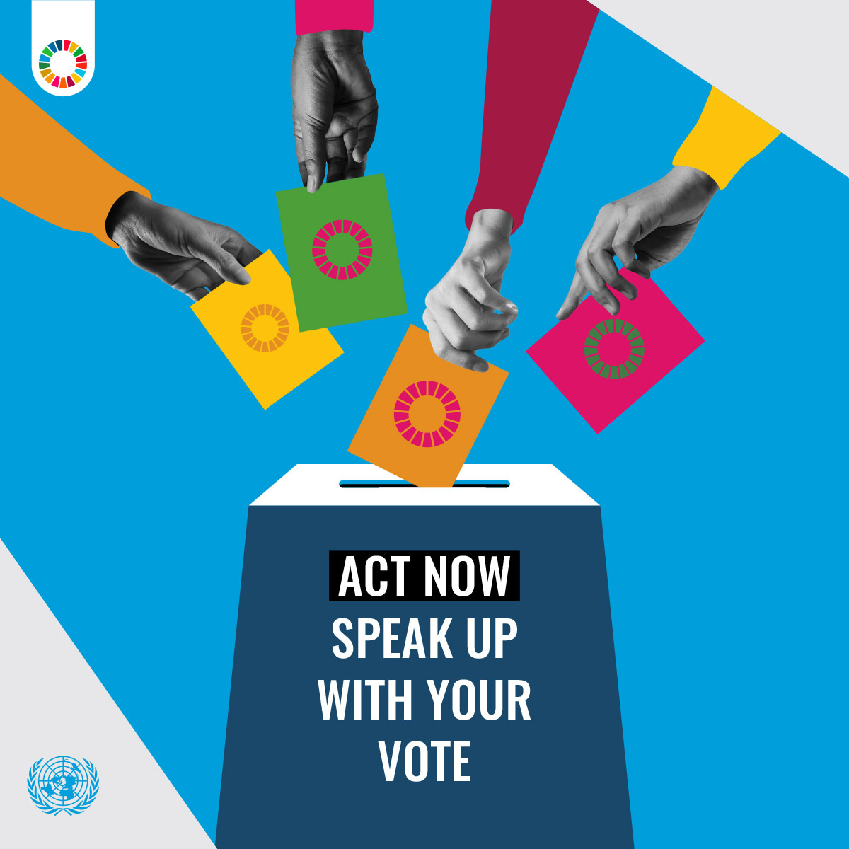 Speak up and be heard! We all must #ActNow for the #GlobalGoals – consider volunteering at local environmental organizations, implementing energy-saving practices at home, or supporting eco-conscious candidates with your vote for #OurCommonFuture 🌎.  ➡️ bit.ly/SoF24-SpeakUp