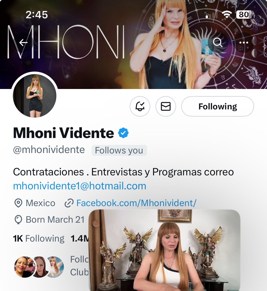 #17deAbril Mhoni #Live 📲💻📺 #MiercolesdeMhoni #YouTube #CanalOficialMhonividente #Horoscopos #MhoniHoroscopos #Predicciones 🔮 #PreguntaleaMhoni #Tarot 🧿🕯️ Saludos Dsd #California #SantaAnaCa #TeQueremosMhoni