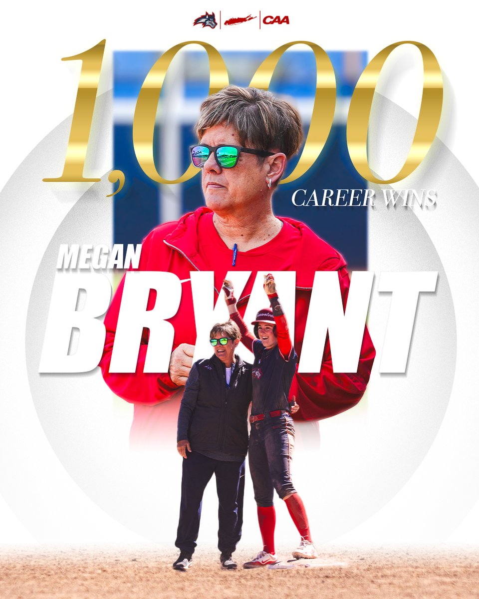 Congratulations to Megan Bryant, who earned her 1,000th career victory as a head coach today against FDU!

🌊🐺 x #BurnTheShip