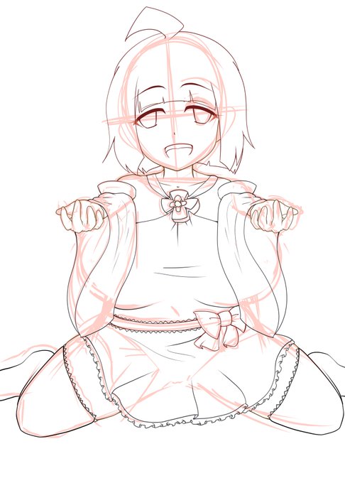 今日の朝活。
少し飾りつけてるヨウちゃん。なかなか決まらないですがこれでいけそうかな?
あとはカエデちゃん通常服描き描き 