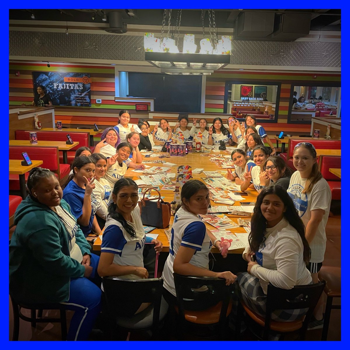 Finished the night with a 21-10 win against Westfield on Senior Night and a team dinner!! Our Mustang Softball Family💙🥎