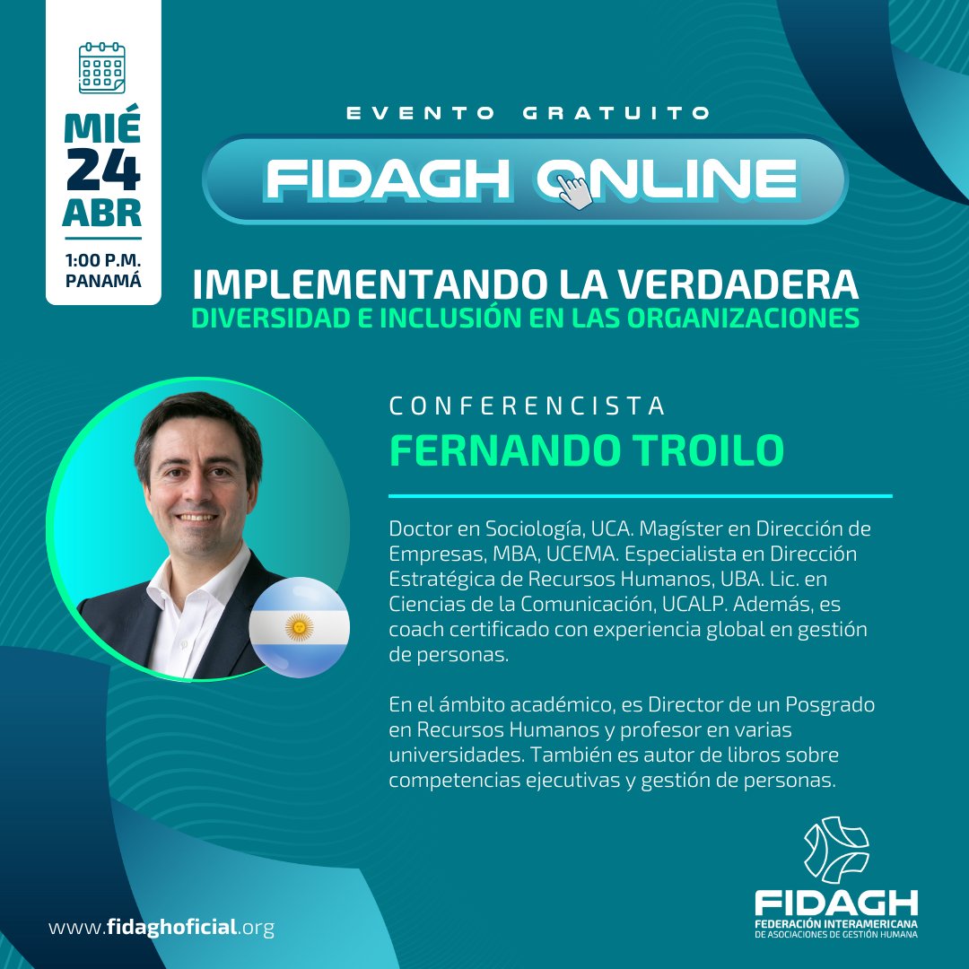 Únase a nosotros en este viaje transformador hacia una era donde la diversidad y la inclusión son un principio fundamental que guían nuestras organizaciones hacia un futuro más brillante, equitativo y próspero.

🔔 Inscríbete - Clic aquí: us06web.zoom.us/meeting/regist…