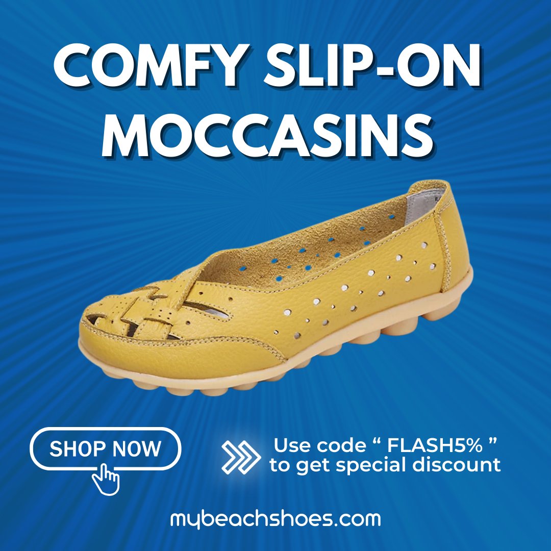 Step into effortless style with our Comfy Slip-On Moccasins! 🌟👞 Perfect for any occasion, these moccasins offer a blend of elegance and comfort that makes them a wardrobe essential.
Shop Now: mybeachshoes.com/products/comfy…
#MyBeachShoes #Moccasins #ComfyShoes