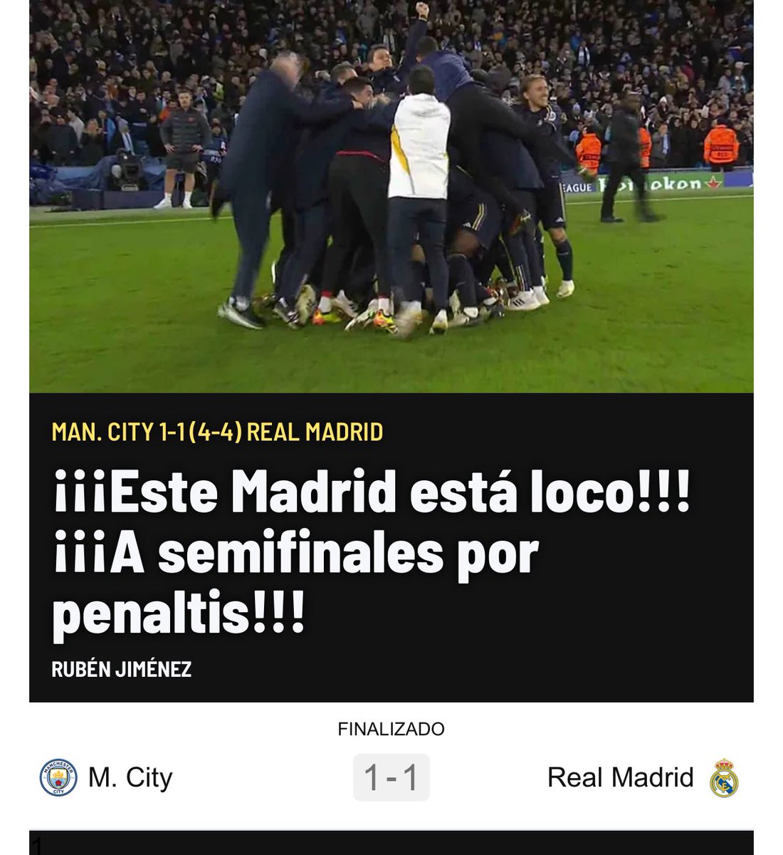 MADRID!!!!! MADRID!!!!! MADRID!!!!
#ChampionLeague #ChampionsLeague #HalaMadrid