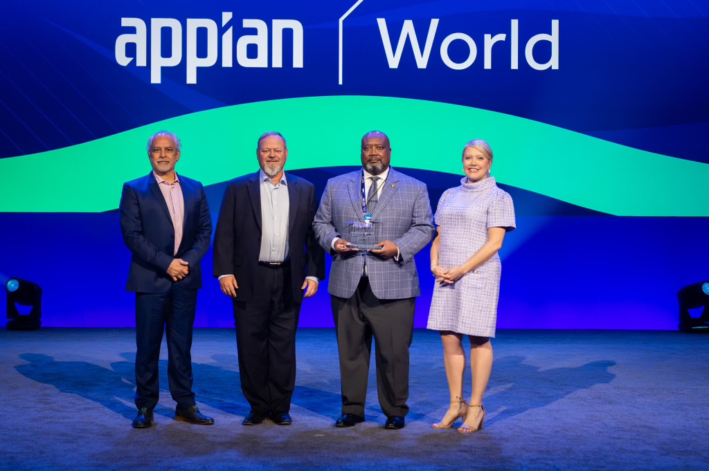 #ACWS FOR THE WIN!
Proud of the collective team who received the Appian Innovation award during #AppianWorld this week for making great progress in deploying & improving the Army Contract Writing System.[Photo courtesy of Appian]
#USArmy #PEOEIS #AgileArmy #DigitalTransformation