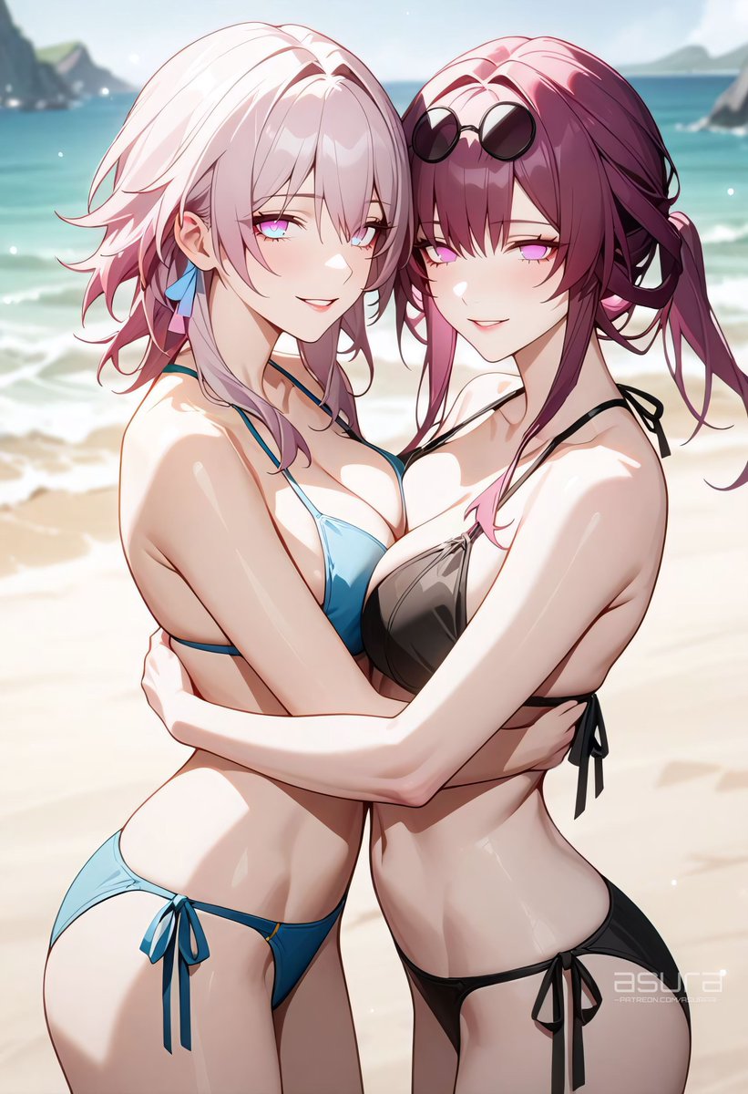 March 7th  & Kafka at the beach 🌴
#崩壊スターレイル #honkaistarrail