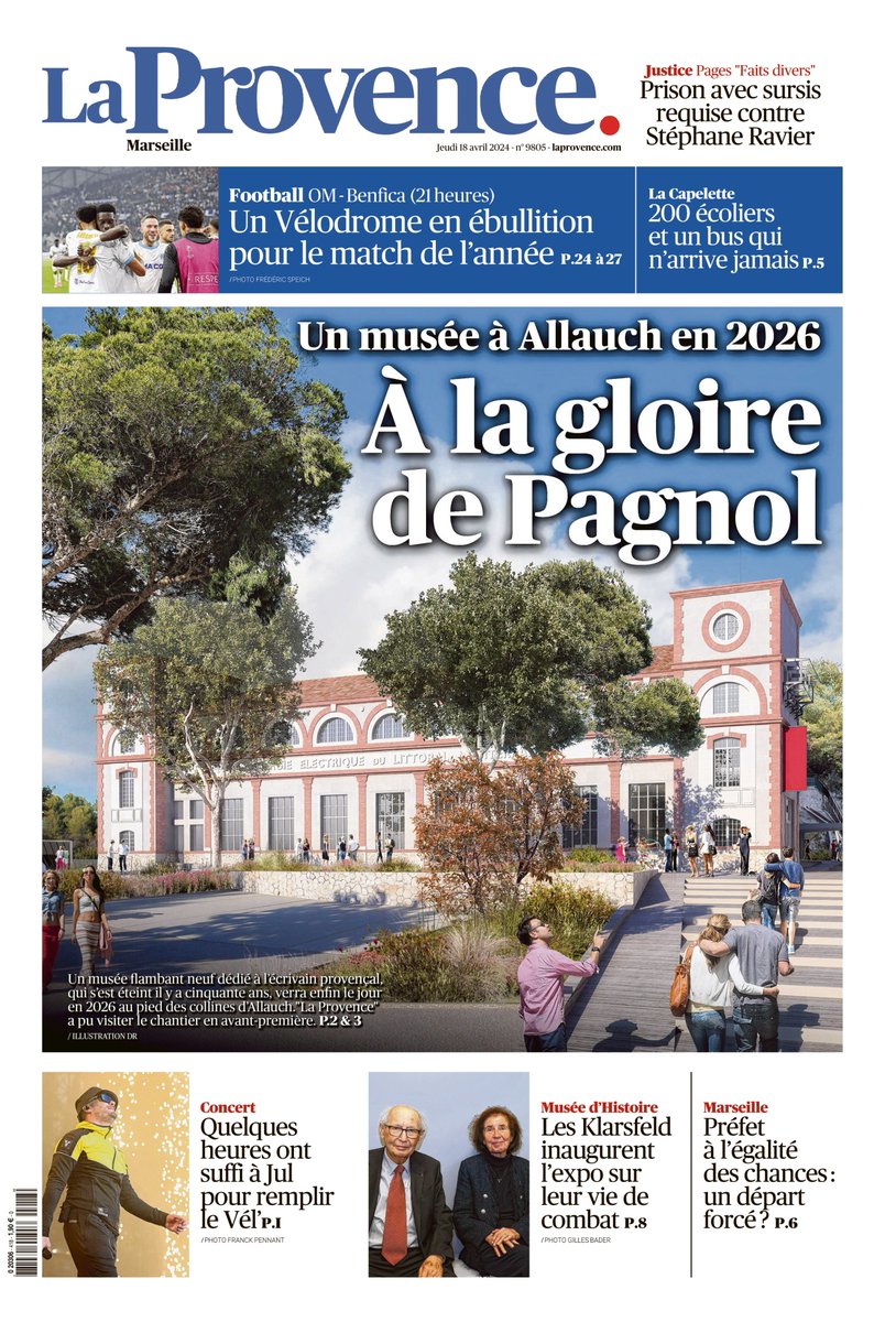 A la une de La Provence du jeudi 18 avril