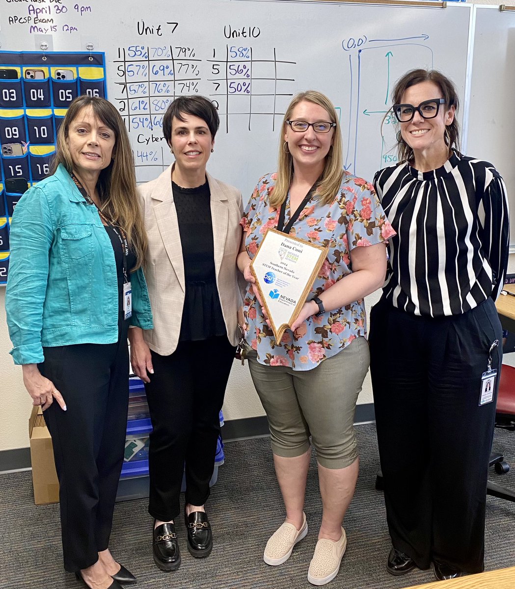 Nevada STEM Hub (@nvstemhub) on Twitter photo Dana Cuni, a <a href="/swctacommunity/">Southwest Career & Technical Academy</a> teacher, has earned the 2024 Southern Nevada #STEM Teacher of the Year award! She orchestrates annual cohorts of middle and high school Girls in Tech events, peer mentors, and prepares students for STEM-focused Nevada jobs. Congratulations Dana! Dana Cuni, a <a href="/swctacommunity/">Southwest Career & Technical Academy</a> teacher, has earned the 2024 Southern Nevada #STEM Teacher of the Year award! She orchestrates annual cohorts of middle and high school Girls in Tech events, peer mentors, and prepares students for STEM-focused Nevada jobs. Congratulations Dana!