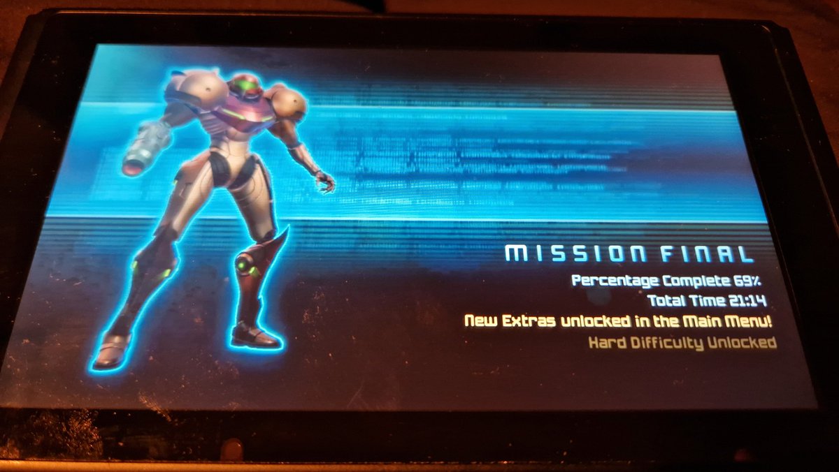 Beat Metroid Prime (remastered). Fun game, though it took some time to get used to the controls. Two sticks and one million buttons. I prefer the NES brick.
