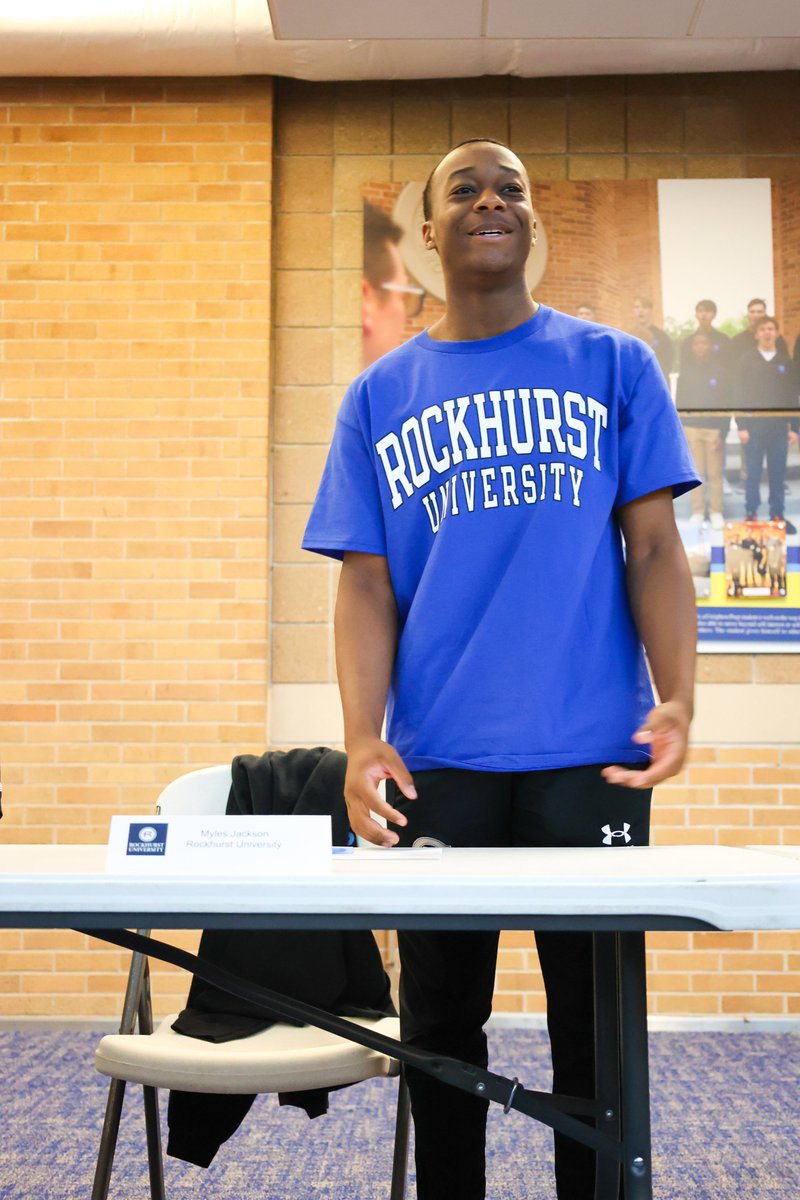 CreightonPrep's tweet photo. Congratulations to Myles Jackson '24, on his way to
@RockhurstU for Track &amp; Field! #SigningDay 

@SprintsCp 
@RUhawks 
@RockhurstU_XCTF https://t.co/mVcF8Yg3Mn