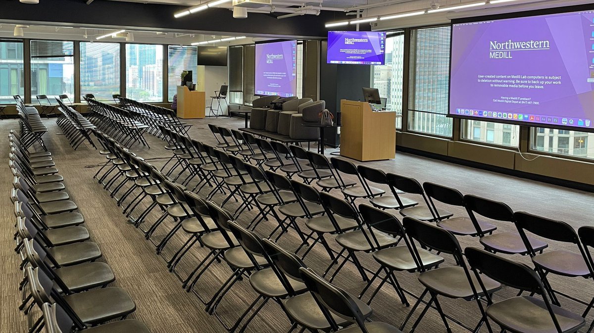 Behind the scenes as we get ready for #SABEW24. Attendees, get ready to sharpen your skills, network, generate story ideas and tap into sources at #SABEW24. A big 'Thank You' to @MedillSchool for being our venue host.