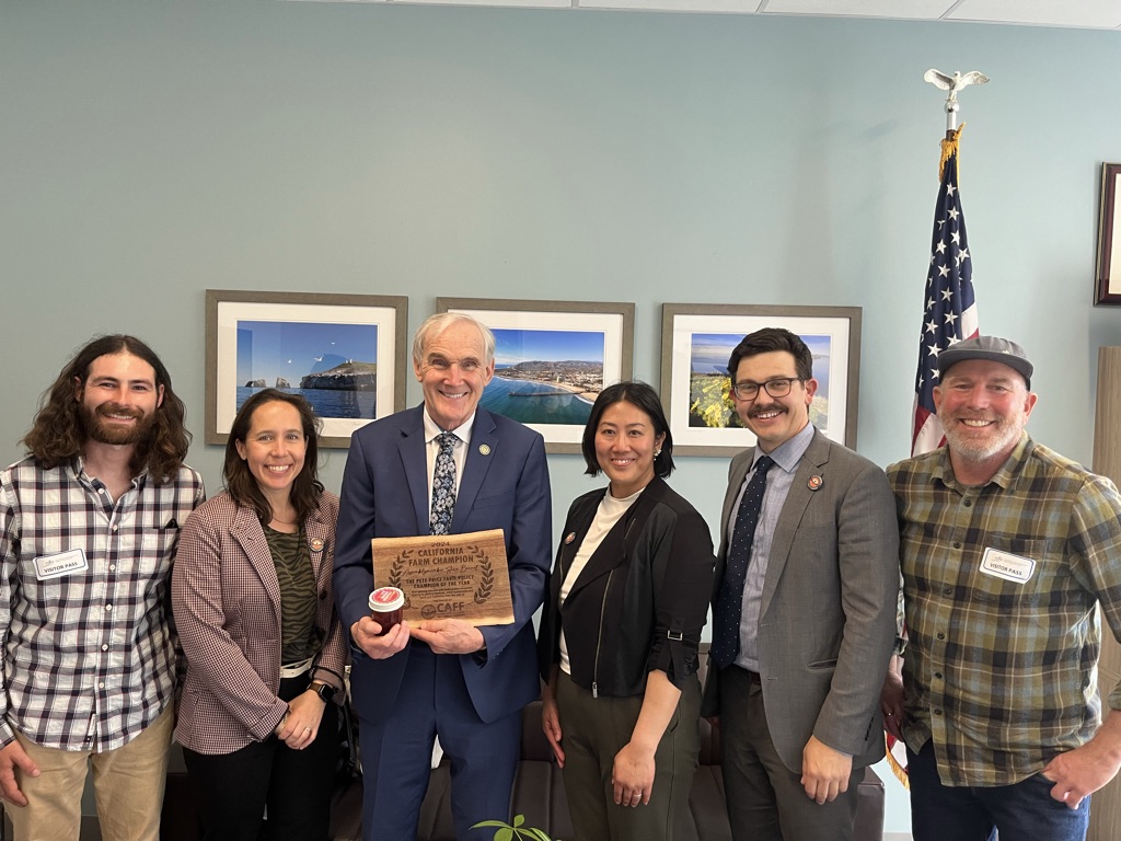 famfarms's tweet photo. Another Successful Farmer Action Day! Policy staff & incredible family-scale farmers from across CA spent yesterday in Sacramento advocating to restore or enact funding for things that could strengthen these systems from #foodhubs, #toolsharing, #CUSP #coops #landreform #caleg https://t.co/Q6gcHuitzj