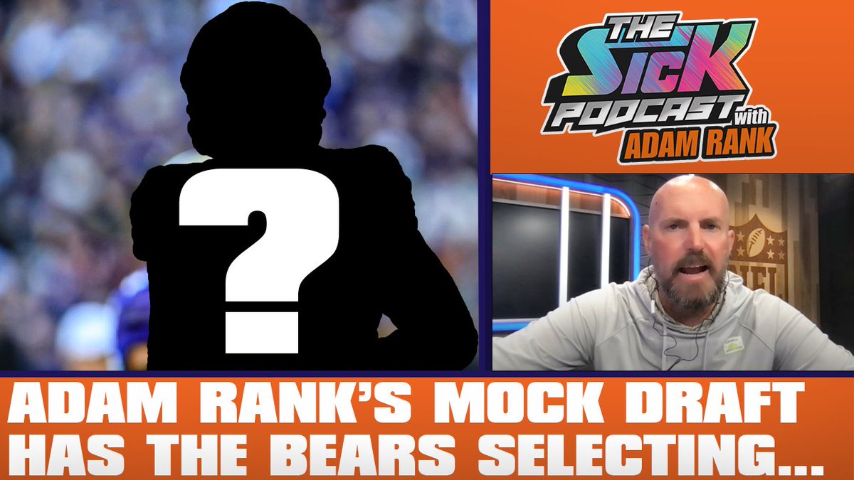 🚨New Episode🚨 @adamrank discusses his mock draft with a twitst! Full pod👇 Watch: youtube.com/live/voGO64ie4… Listen: traffic.megaphone.fm/SICMED11034180… #thesickpodcast