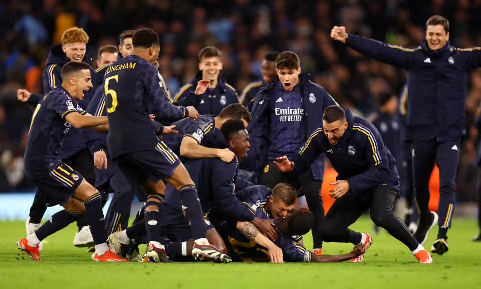 Pain after pain for Barca Fans 😢 Real Madrid qualified for Semi Final of Champions League 2024. So it will be Bayern vs Real Madrid #RealMadrid #ManCityRealMadrid #ManchesterCity #UEFAChampionsLeague