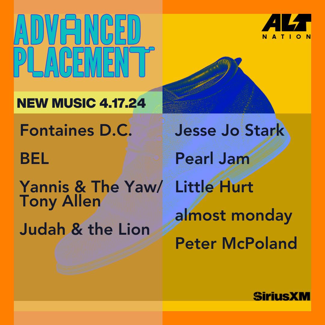 New Advanced Placement with @altregan on the way! Which song are you looking forward to hearing? 👀 episode starts 7pET/4pPT sxm.app.link/altnation