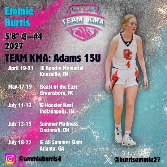 Very excited for this weekend!! Come check us out‼️‼️ @Teamkma24 @Assist_U_ @DCHSWBB