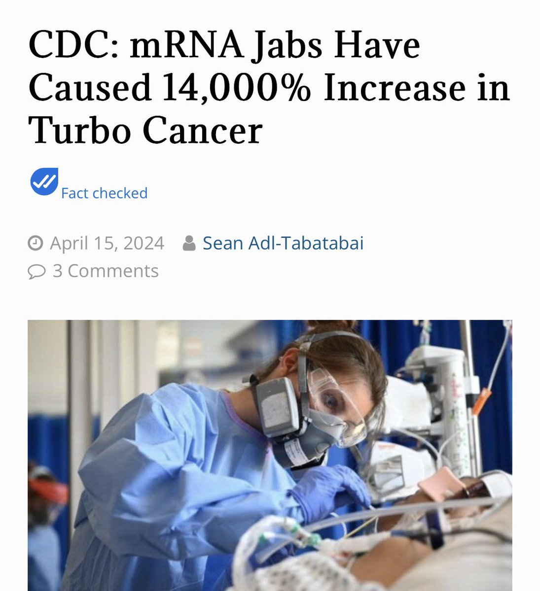 According to the CDC Vaccine Adverse Event Reporting System (VAERS) just 8 cancer cases were linked to the many influenza vaccines on offer between the 1st January 2021 and 29th March 2024. Whereas 497 cancer cases were connected to the few COVID-19 vaccines on offer during the