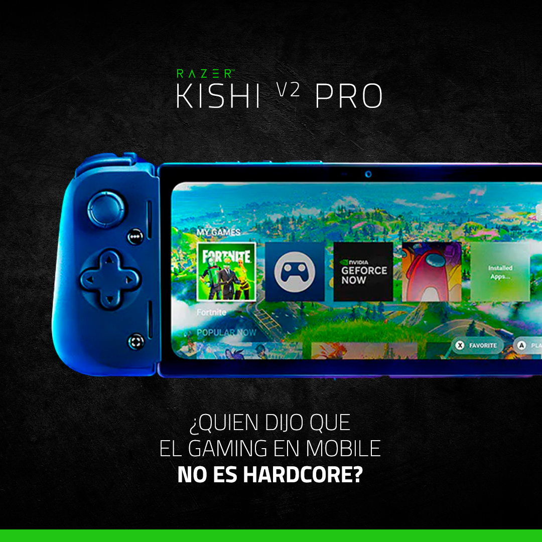 Dale todo un nuevo significado al gaming en mobile con el Razer Kishi V2 Pro. El único mando para juegos mobile con tecnología háptica Razer HyperSense.❤️🔥🤩

#Razer #RazerLatam #Latam #Tech #Gamer #SetUp #GamerLife #SetUpInspiration