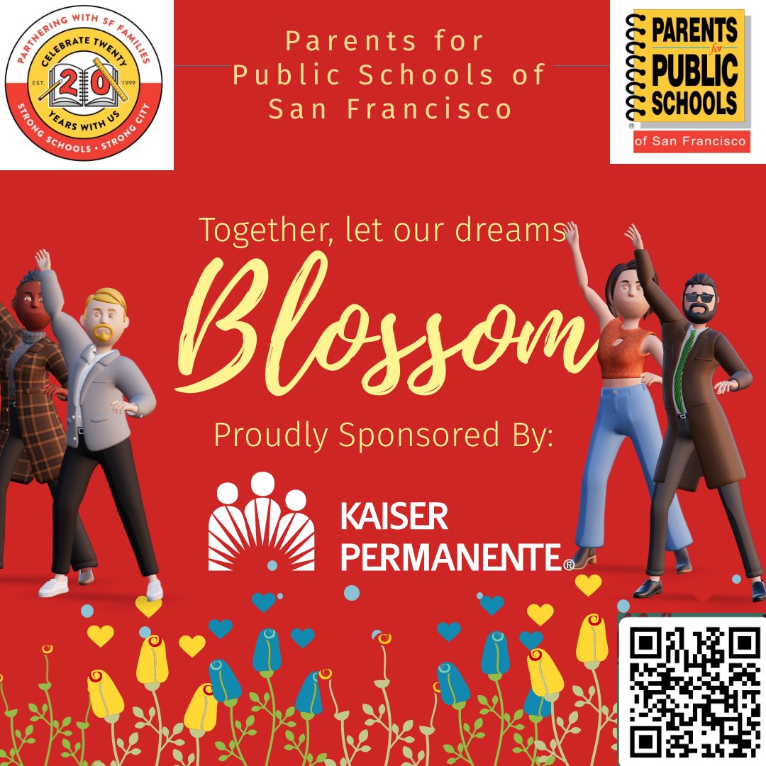 🌸🎉 Exciting news, San Francisco! 🎉🌸 Join us for the annual Spring Fair, organized by parents for our public schools! Proudly sponsored by Kaiser Permanente. 'Lets celebrate public schools and parent wellness' 🌼 #SpringFair #CommunityStrong #SupportOurSchools