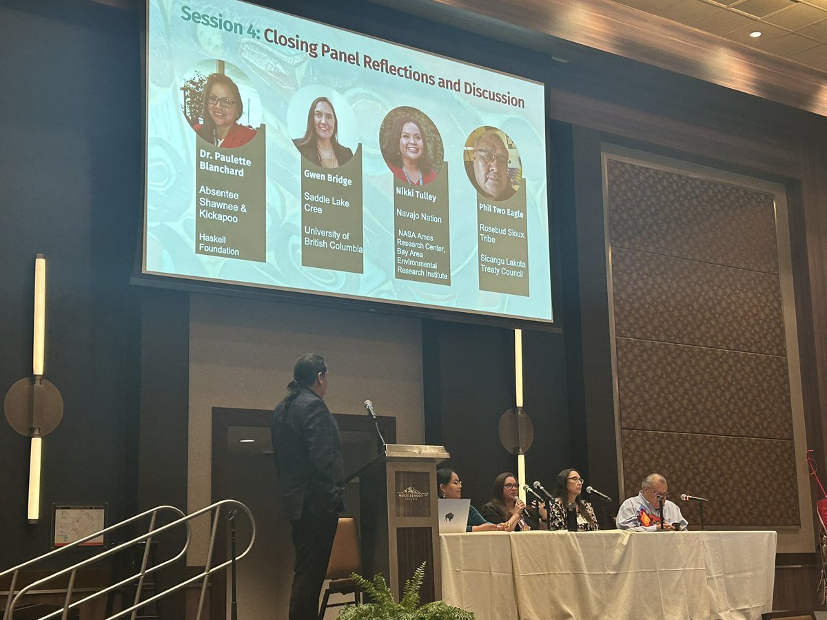 What an amazing summit, hearing from tribal leaders and citizens on #climate policy and action. So much great work being done. Impactful words from Dr. Paulette Blanchard to fellow tribal colleagues and relatives: “If you want change, you better be the change maker.”