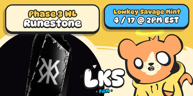 .<a href="/LeonidasNFT/">Leonidas 🧡 $DOG</a> 

Runestone Hodlers WL Mint Phase 3 is now open!  

come join the savagery

Mint only on <a href="/ordinalgenesis/">Ordinal Genesis</a> 

ordinalgenesis.xyz/mint/019bd49f3…

#Runestone #Runestoneᛤ