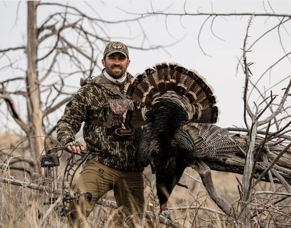 'Nebraska public land longbeard number 2 falls victim to the Xlite 33 for Laden!' - @TheGivenRighttv Way to get'er done Laden! #ITSINOURBLOOD #hunting #outdoors #wildturkey #bowhunting #turkeyhuntng #turkeyseason