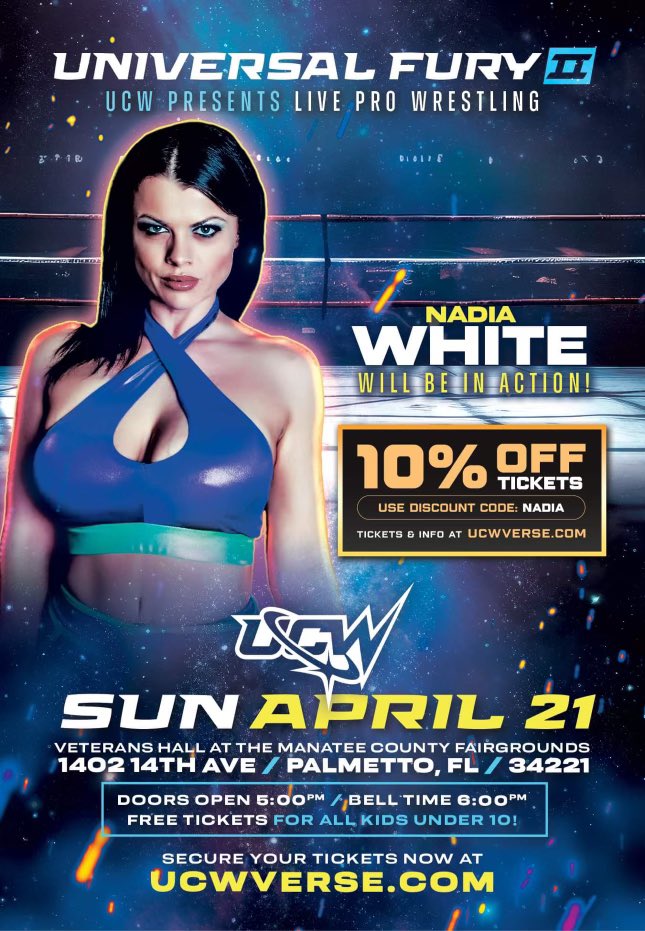 My gift to you- get 10% off your ticket this Sunday! @ucwverse