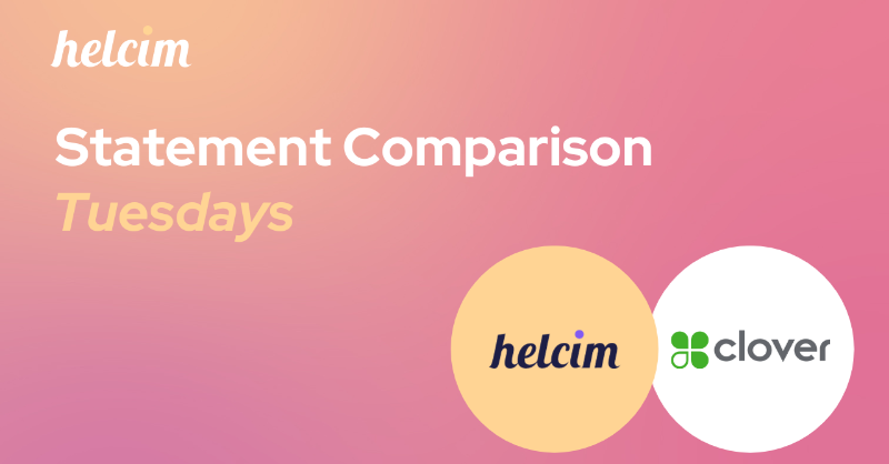 Helcim's tweet photo. Feeling overcharged by your current payment processor? 🤔 Switch to Helcim and see how you can save with our transparent pricing! Compare your statements today and discover the difference. #Helcim #PaymentSolutions #SaveMore