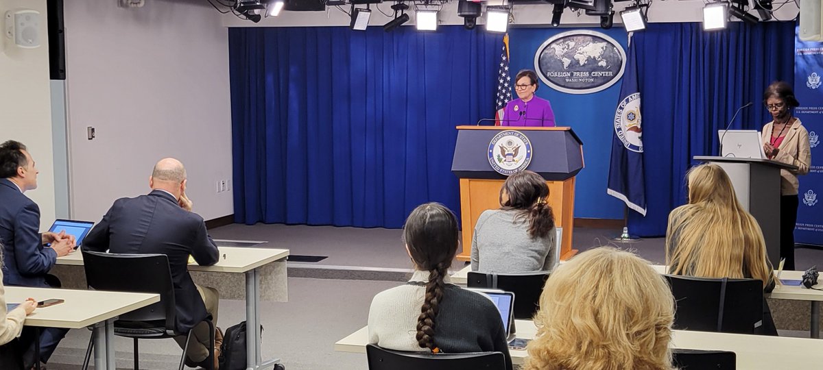 “Ukrainians are fighting bravely to protect, not only their sovereignty and territorial integrity, but the Euro-Atlantic system of democracy and the very values that allowed the U.S. and Europe to live in freedom and prosper.” Always a pleasure to join the @ForeignPressCtr