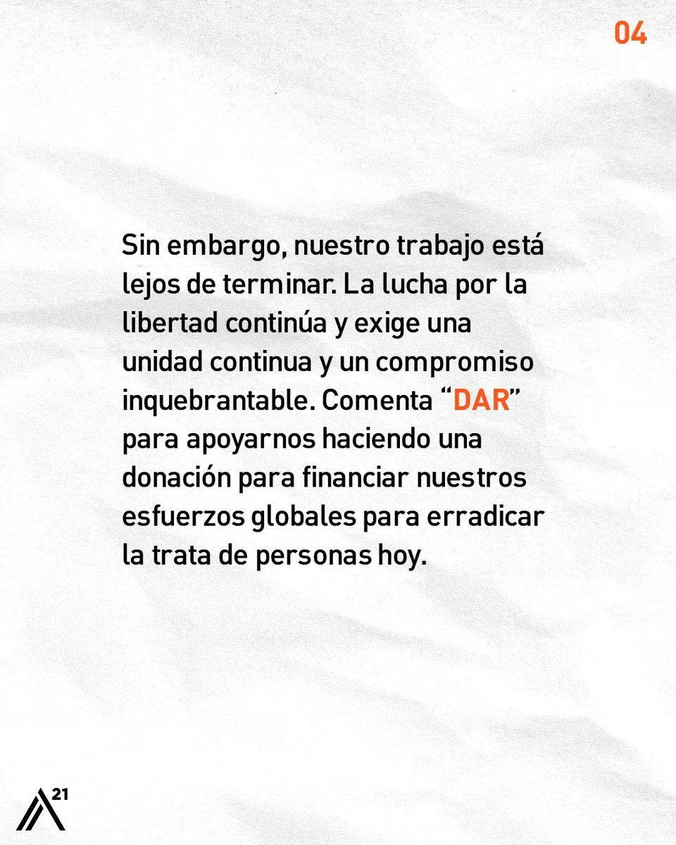 Todos los días, los traficantes se aprovechan de personas vulnerables, prometiéndoles relaciones, empleos y oportunidades falsas. Pero juntos luchamos por la libertad.