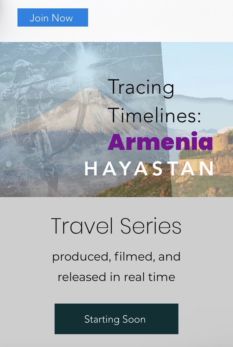 #Civilization Timelines #THFX 
Starting soon #Armenia #travels