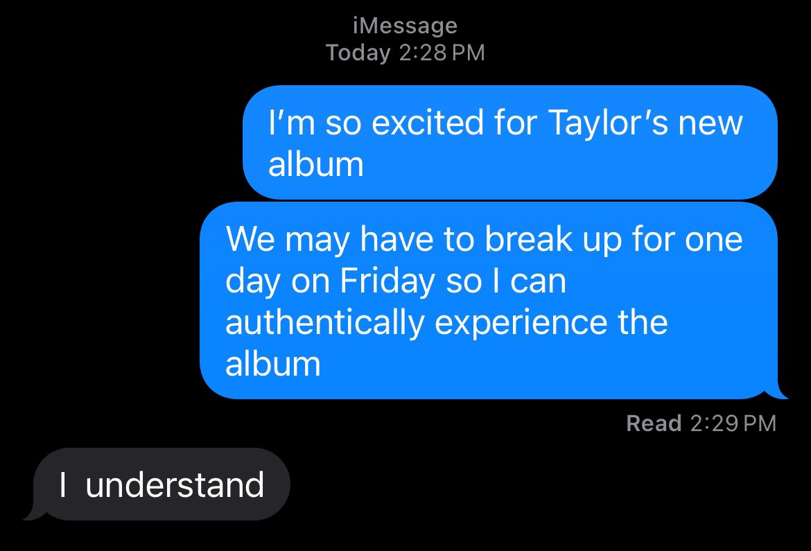 Is anyone else planning a heartbreak to authentically listen to the new @taylorswift13 album this week? @amyonair #TTPD #TaylorSwift #Swifties