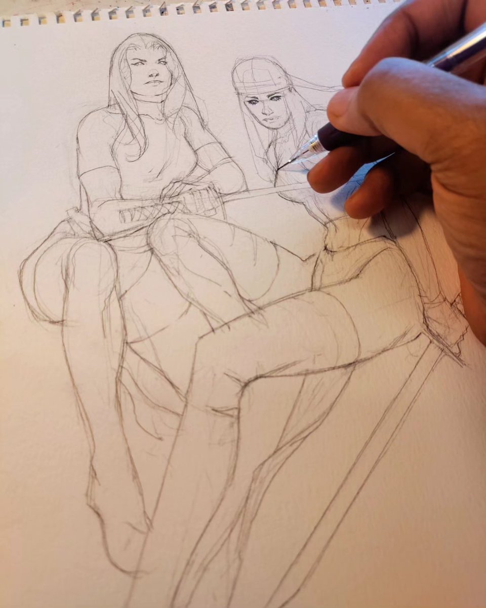 UkoSmith's tweet photo. They've kept the receipts! Sisters of the blade. Today's daily 9x12 NO LONGER AVAILABLE. #art #artiste #artist #psylocke #psylockecosplay #elektra #elektraassassin #elektracosplay #watercolours #acrylics #mutants #daredevilthemanwithoutfear #xmen #xmen97 #strongfemalecharacters https://t.co/UYdm4bxjMN