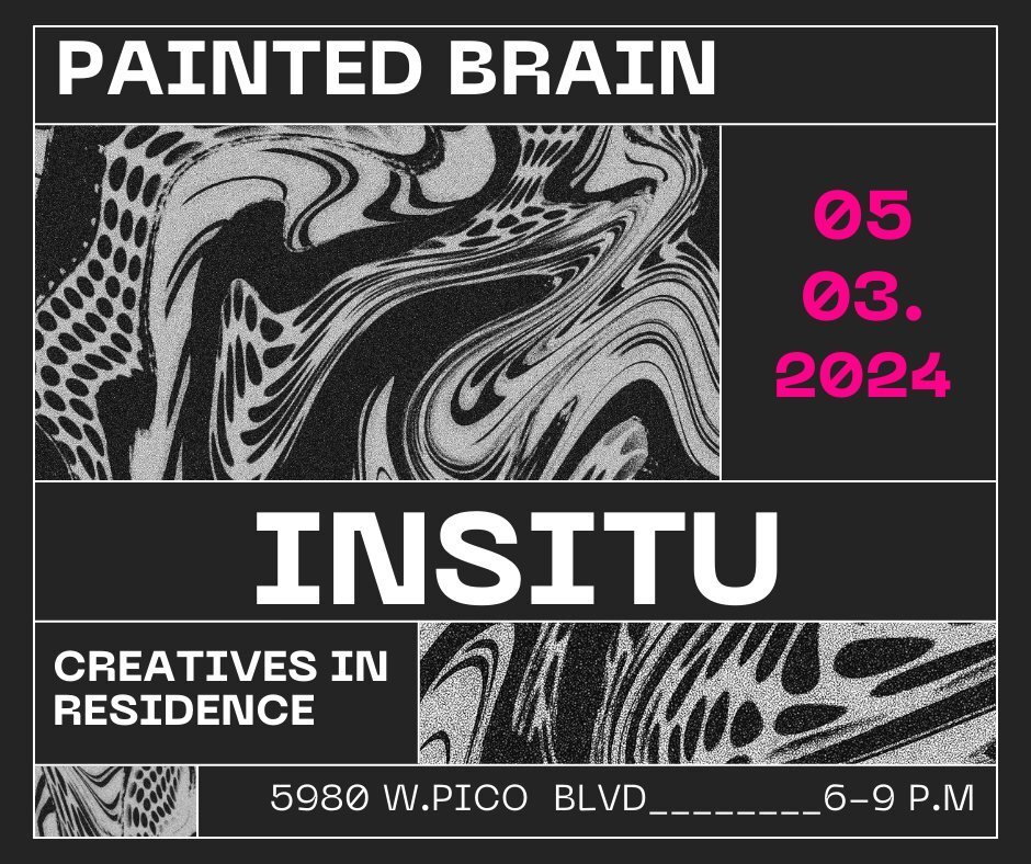 Join us at Painted Brain for 'In Situ', an inspiring community art exhibition presented in partnership with the Community Impacts Arts Grant of LA County. Explore the diverse works of 8 artists reflecting on their environments and upbringing. 
Save the d… instagr.am/p/C54OsZAJpyI/